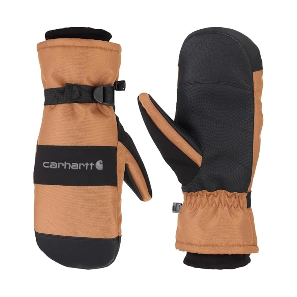 Carhartt Men's Waterproof Insulated Mittens - Brown/Black - Lenny's Shoe & Apparel