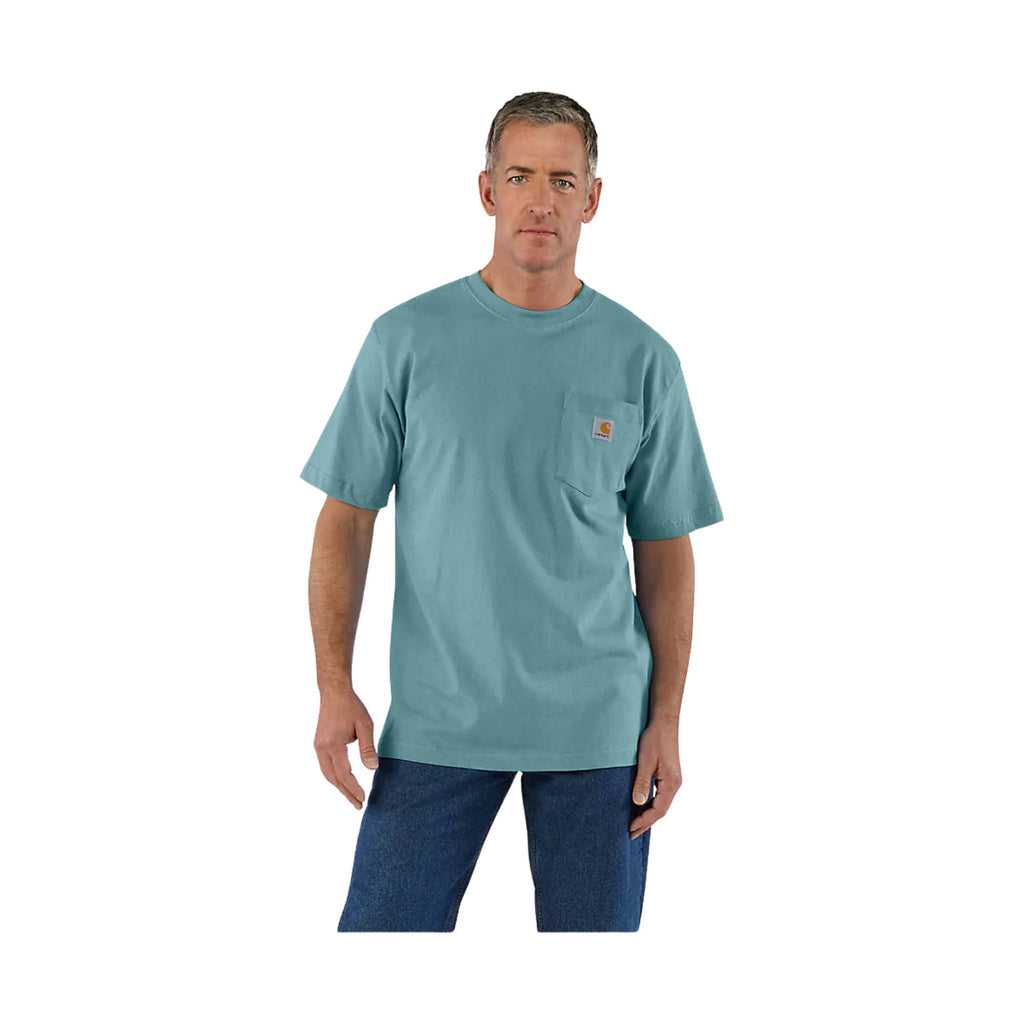 Carhartt Men's Workwear Pocket T Shirt - Summer Blue Heather - Lenny's Shoe & Apparel