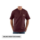 Carhartt Men's Workwear Short Sleeve Henley - Port - Lenny's Shoe & Apparel