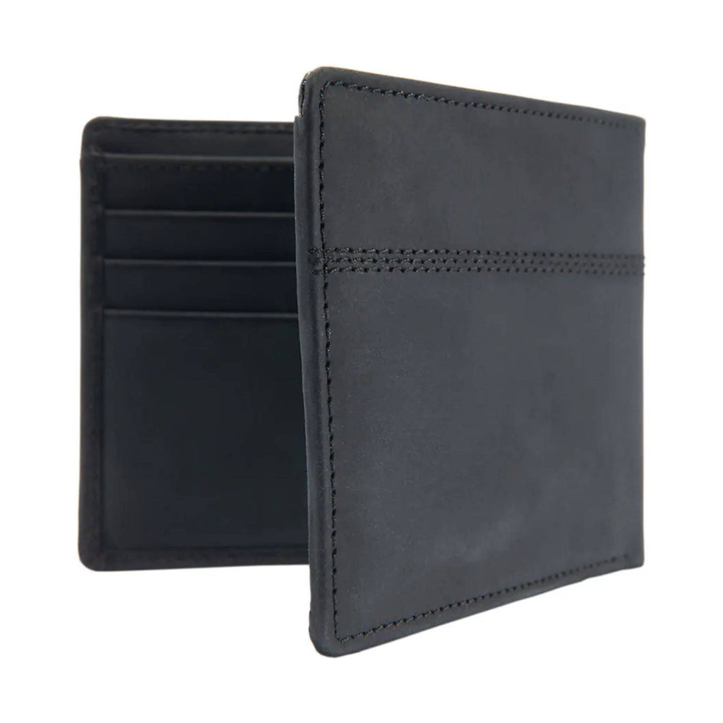 Carhartt Saddle Leather Bifold Legacy Passcase Wallet - Black - Lenny's Shoe & Apparel