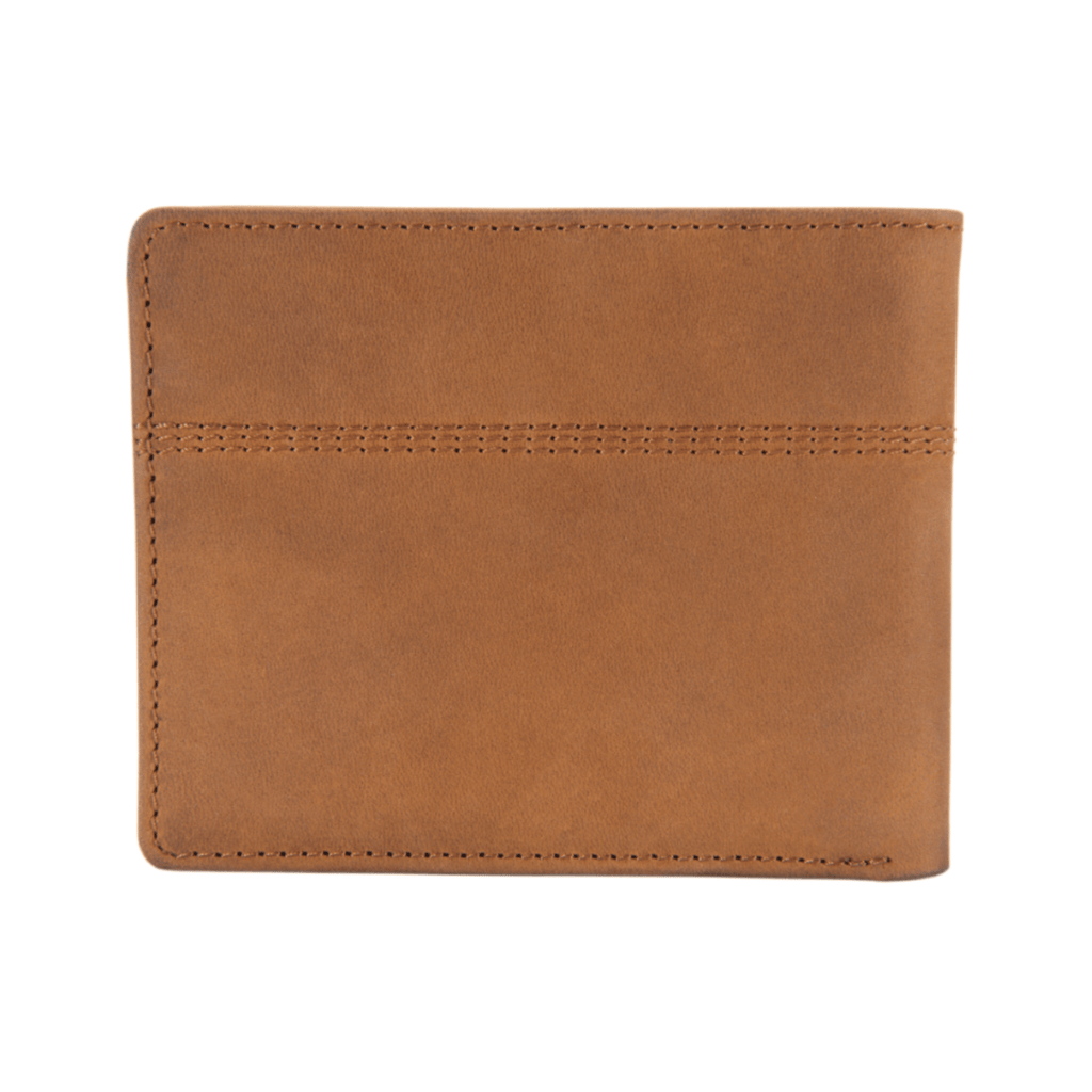 Carhartt Saddle Leather Bifold Legacy Passcase Wallet - Brown - Lenny's Shoe & Apparel