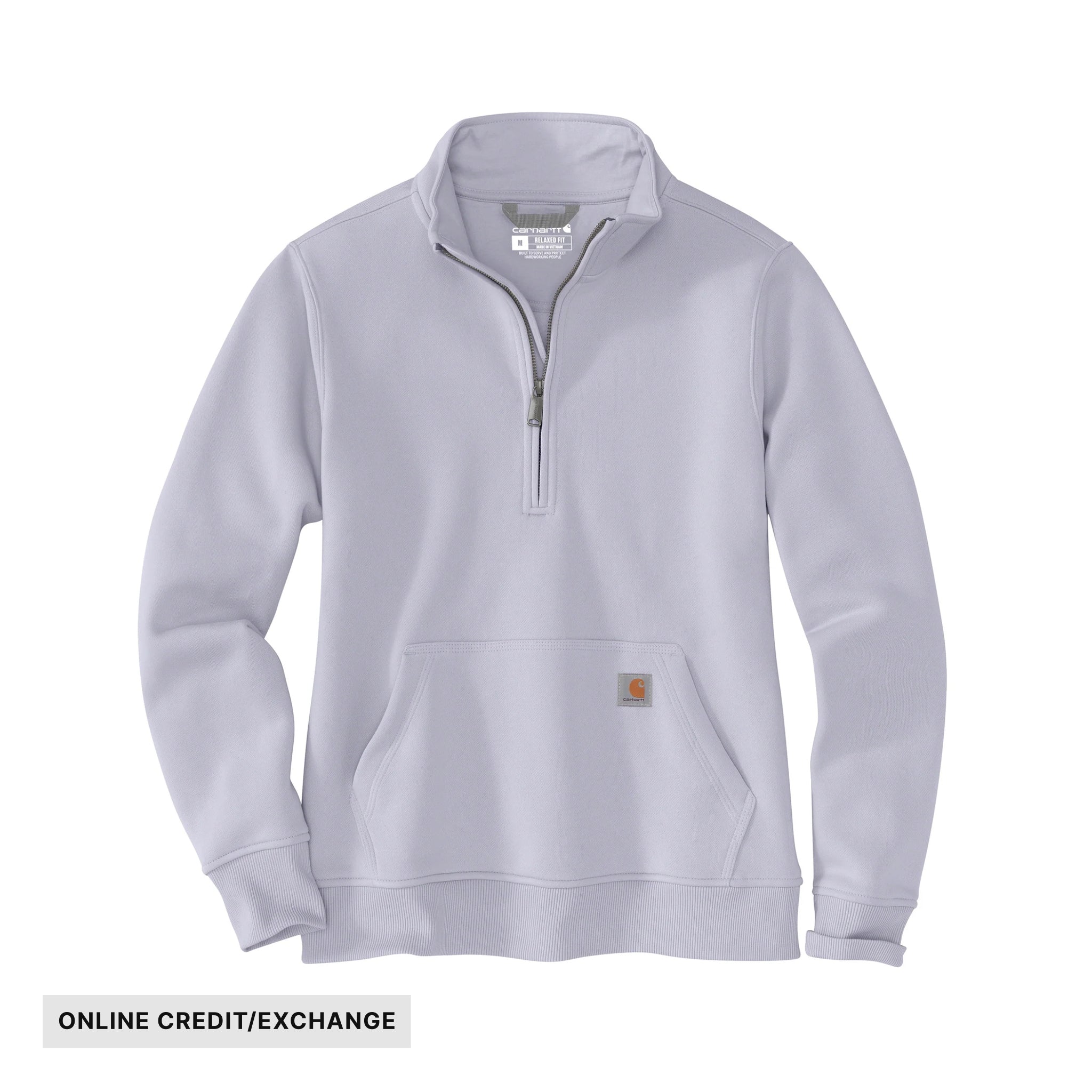 Carhartt Women's Relaxed Fit Midweight Quarter Zip Mock Neck