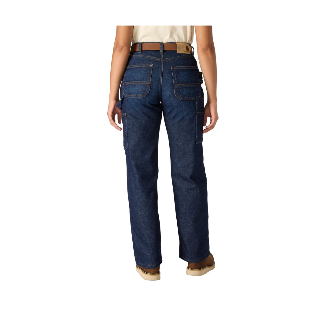 Carhartt Women's Carpenter Lined Jean - Downpour - Lenny's Shoe & Apparel