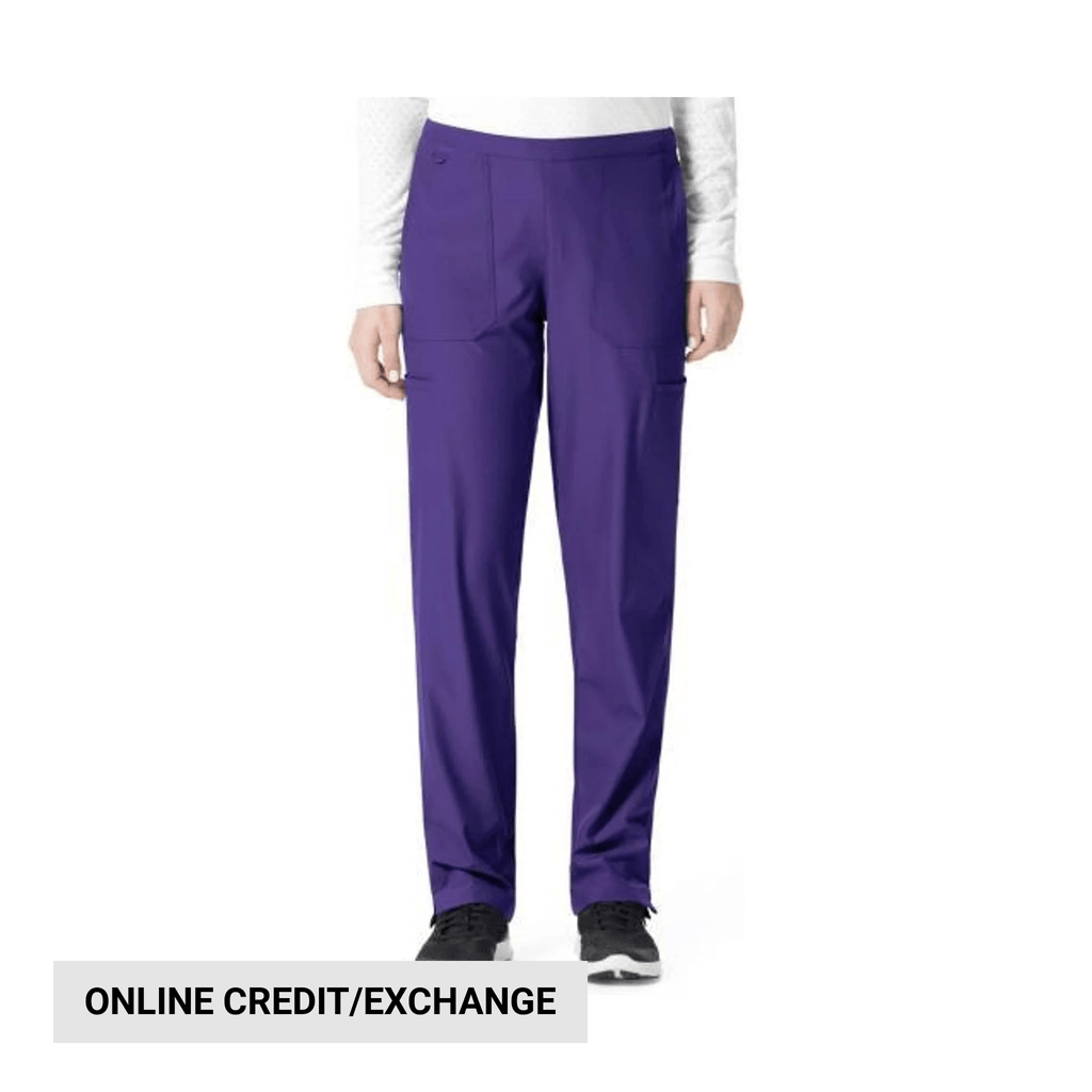 Carhartt Women's Flat Front Straight Leg Scrubs Pants - Grape - Lenny's Shoe & Apparel