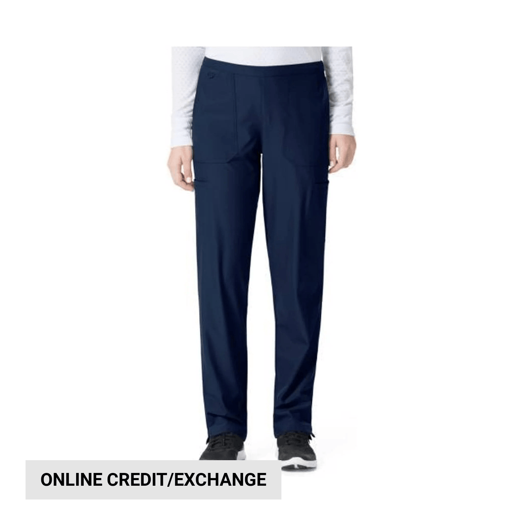 Carhartt Women's Flat Front Straight Leg Scrubs Pants - Navy - Lenny's Shoe & Apparel