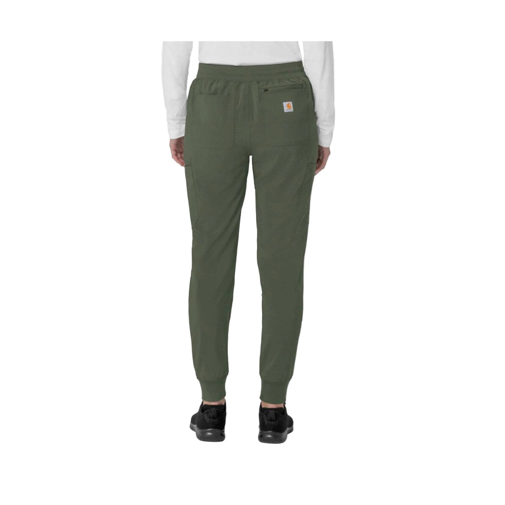 Carhartt Women's Force Cross Flex Cargo Jogger Scrub Pant - Olive - Lenny's Shoe & Apparel