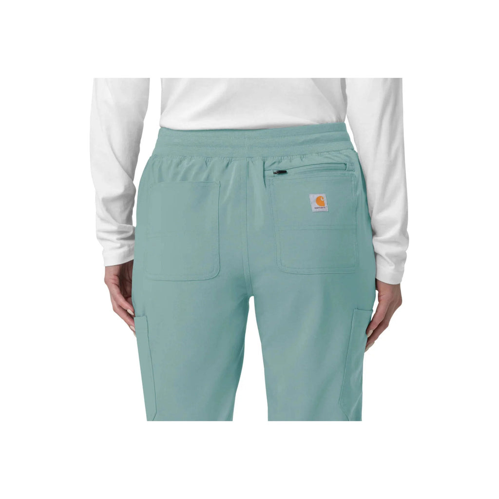 Carhartt Women's Force Cross Flex Cargo Jogger Scrub Pant - Summer Blue - Lenny's Shoe & Apparel