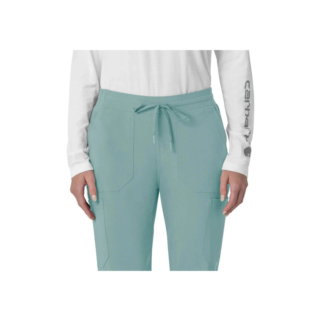 Carhartt Women's Force Cross Flex Cargo Jogger Scrub Pant - Summer Blue - Lenny's Shoe & Apparel