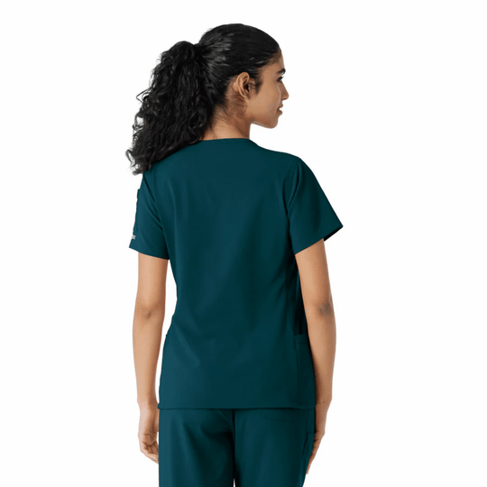 Carhartt Women's Force Cross Flex Knit Panel Scrub - Caribbean - Lenny's Shoe & Apparel