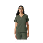 Carhartt Women's Force Cross Flex Knit Panel Scrub - Olive - Lenny's Shoe & Apparel
