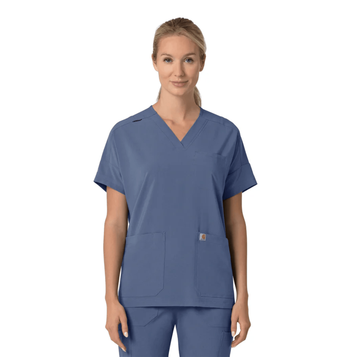 Carhartt Women's Force Cross Flex Oversized V Neck Scrub Top