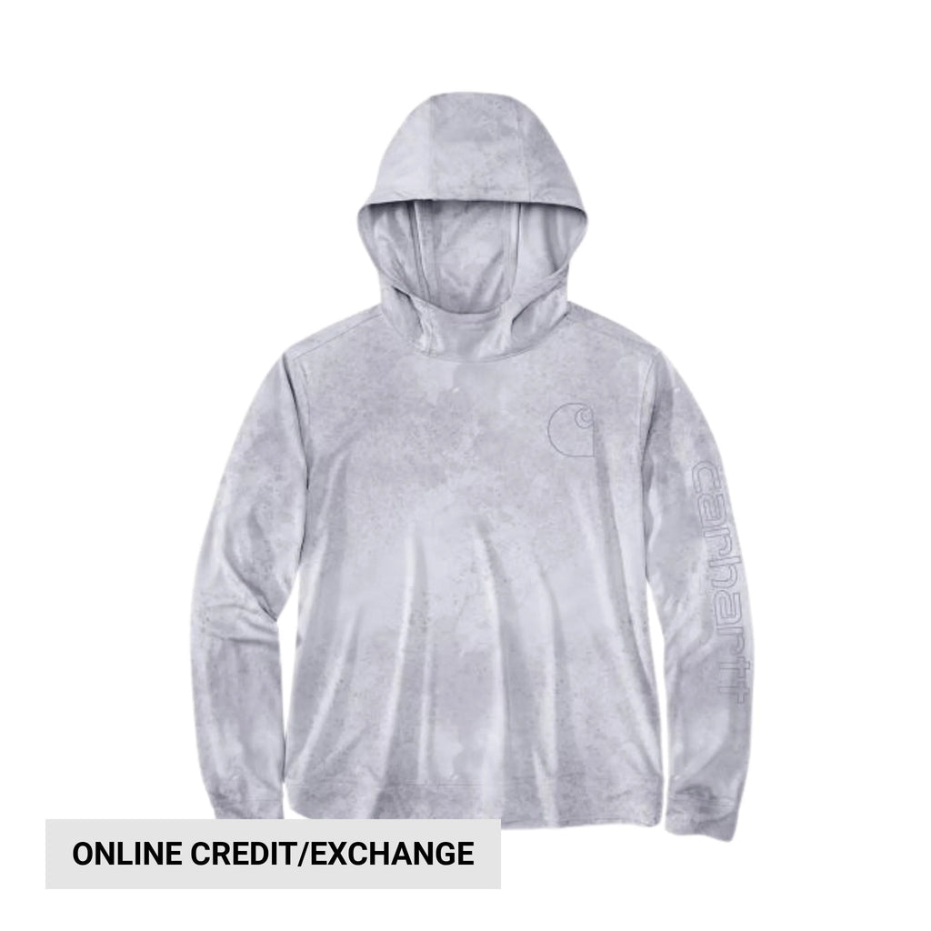 Carhartt Women's Force Sun Defender Relaxed Fit Lightweight Long Sleeve Hooded Graphic T Shirt - Lavender Watercolor - Lenny's Shoe & Apparel