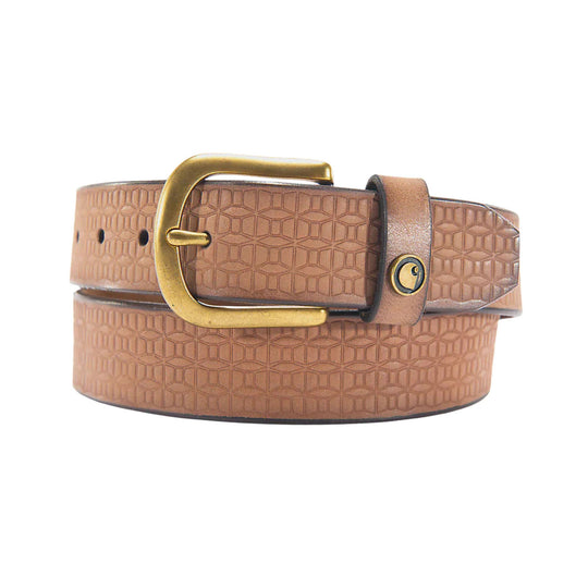 Carhartt Women's Leather Basketweave Belt - Dark Brown - Lenny's Shoe & Apparel
