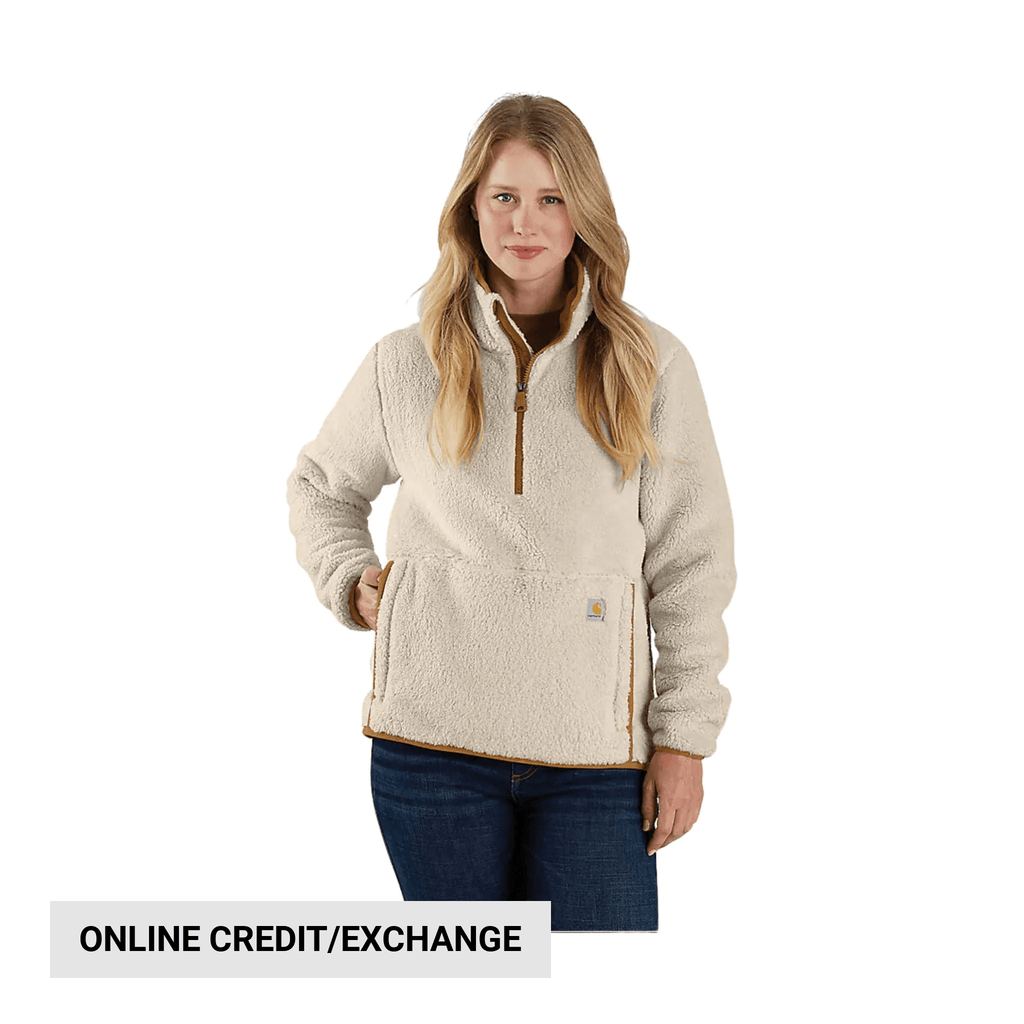 Carhartt Women's Loose Fit Fleece Pullover - Oat Milk - Lenny's Shoe & Apparel