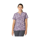 Carhartt Women's Notch Neck Print Scrub Top - Blossom Impressions - Lenny's Shoe & Apparel