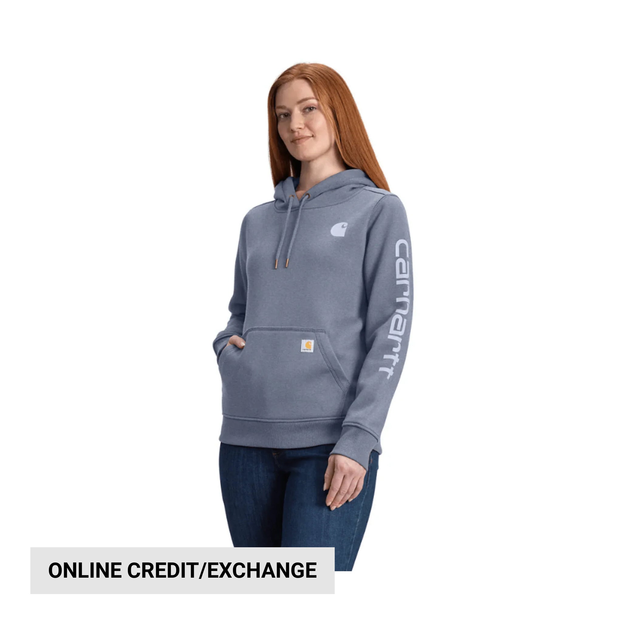 Carhartt Women's Relaxed Fit Midweight Logo Sleeve Graphic