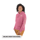 Carhartt Women's Relaxed Fit Midweight Logo Sleeve Graphic Sweatshirt - Woodrose - Lenny's Shoe & Apparel