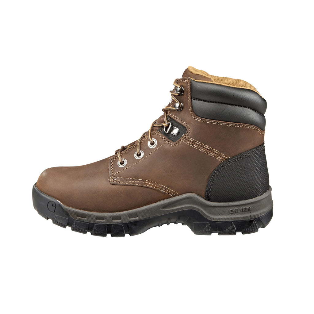 Carhartt Women's Rugged Flex 6 Inch Composite Toe Work Boots - Brown Oil Tanned - Lenny's Shoe & Apparel