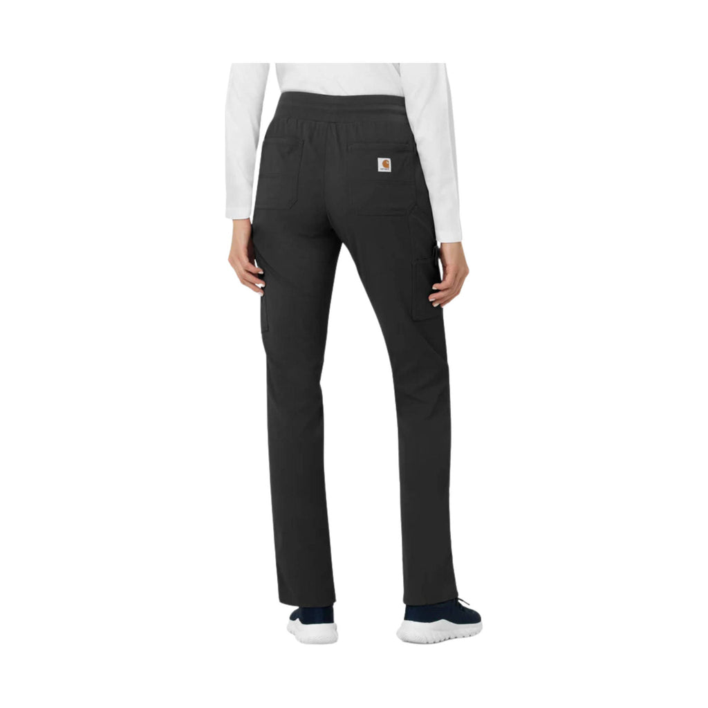 Carhartt Women's Rugged Flex Slim Leg Scrub Pant - Black - Lenny's Shoe & Apparel