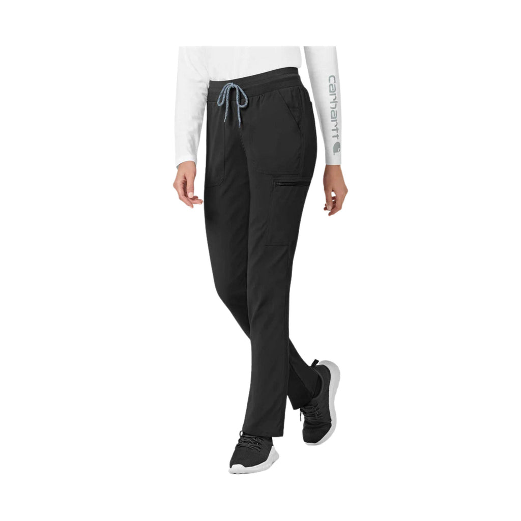 Carhartt Women's Rugged Flex Slim Leg Scrub Pant - Black - Lenny's Shoe & Apparel