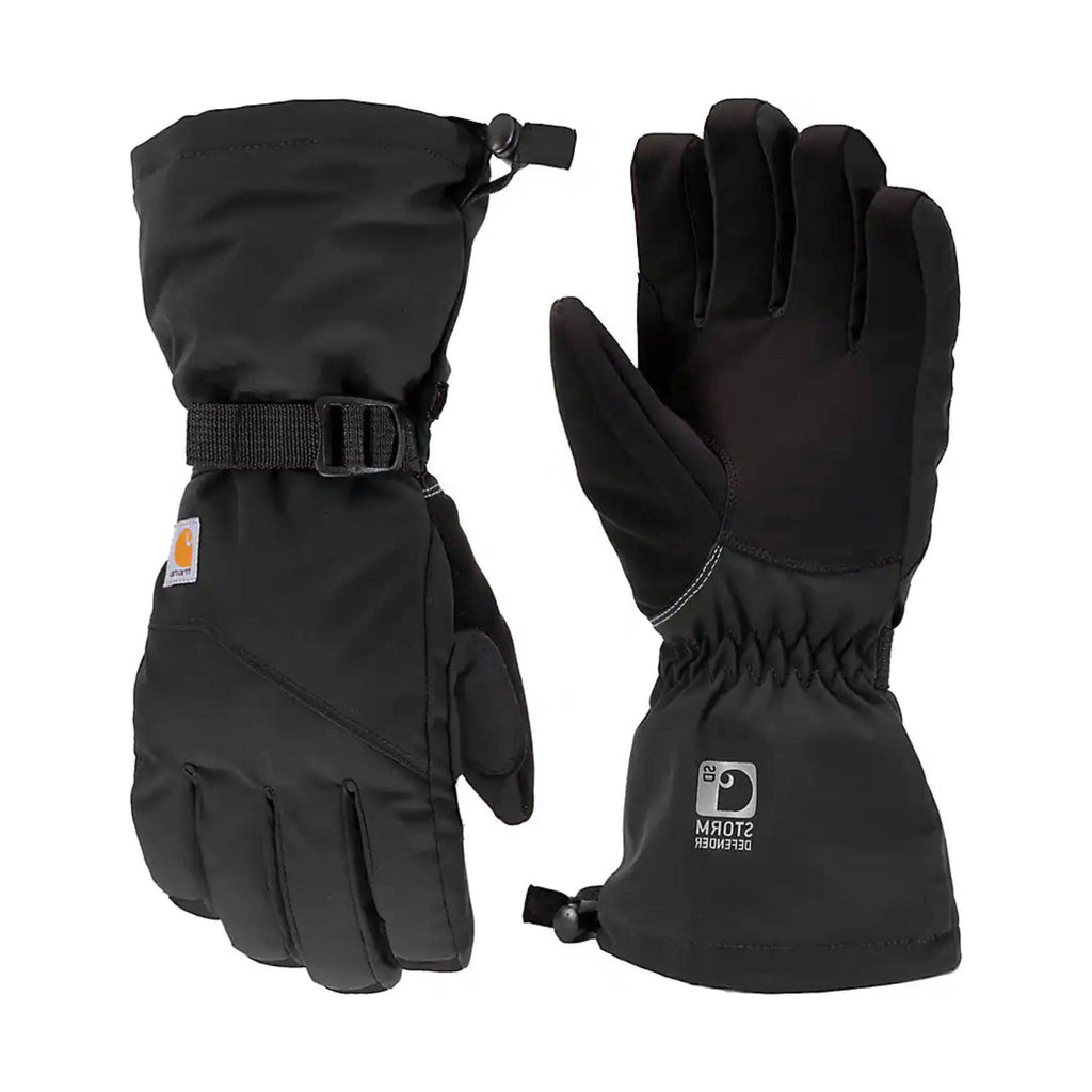 Carhartt Women's Storm Defender Insulated Gauntlet Gloves - Black/Grey - Lenny's Shoe & Apparel