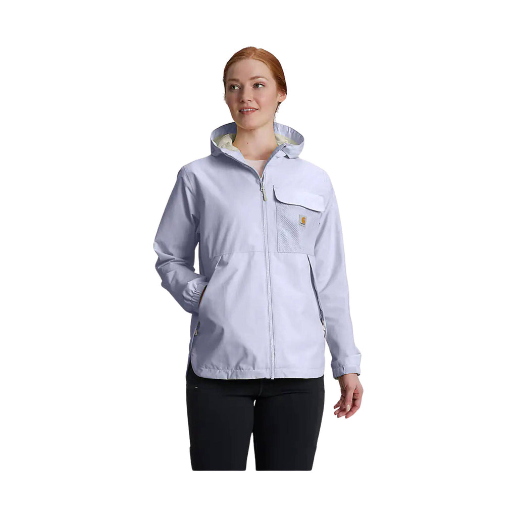 Carhartt Women's Storm Defender Loose Fit Lightweight Hooded Packable Rain Jacket - Fresh Lavender - Lenny's Shoe & Apparel