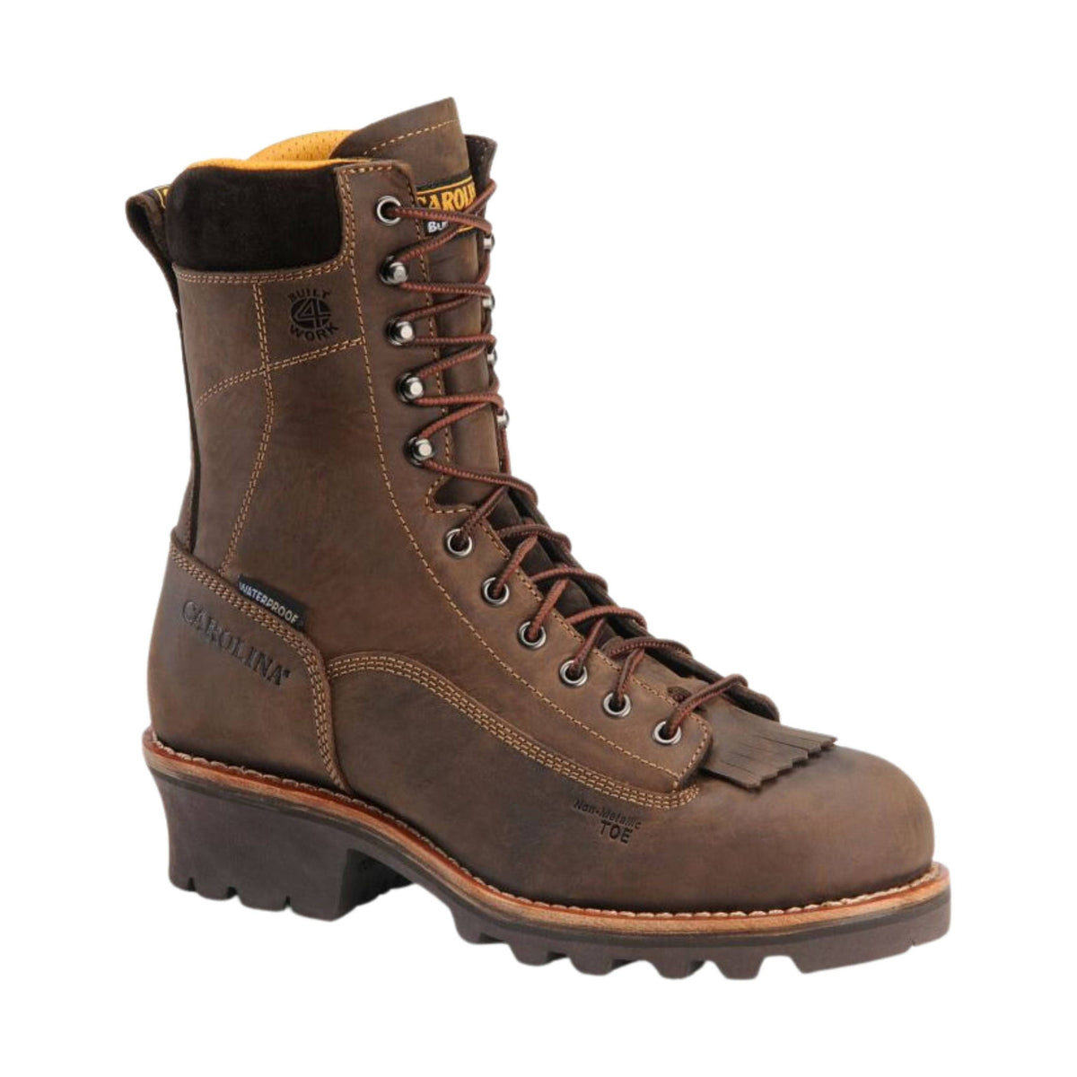 Carolina Men\'s Brown Work Boots - Brown 6” 399 Carolina Boots Brown Leather Moc Toe Men main image 3