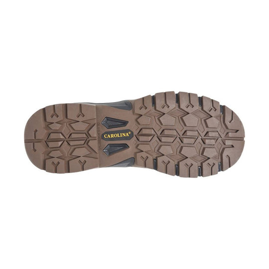 Brown shoe sole with 'Carolina' branding on a white background