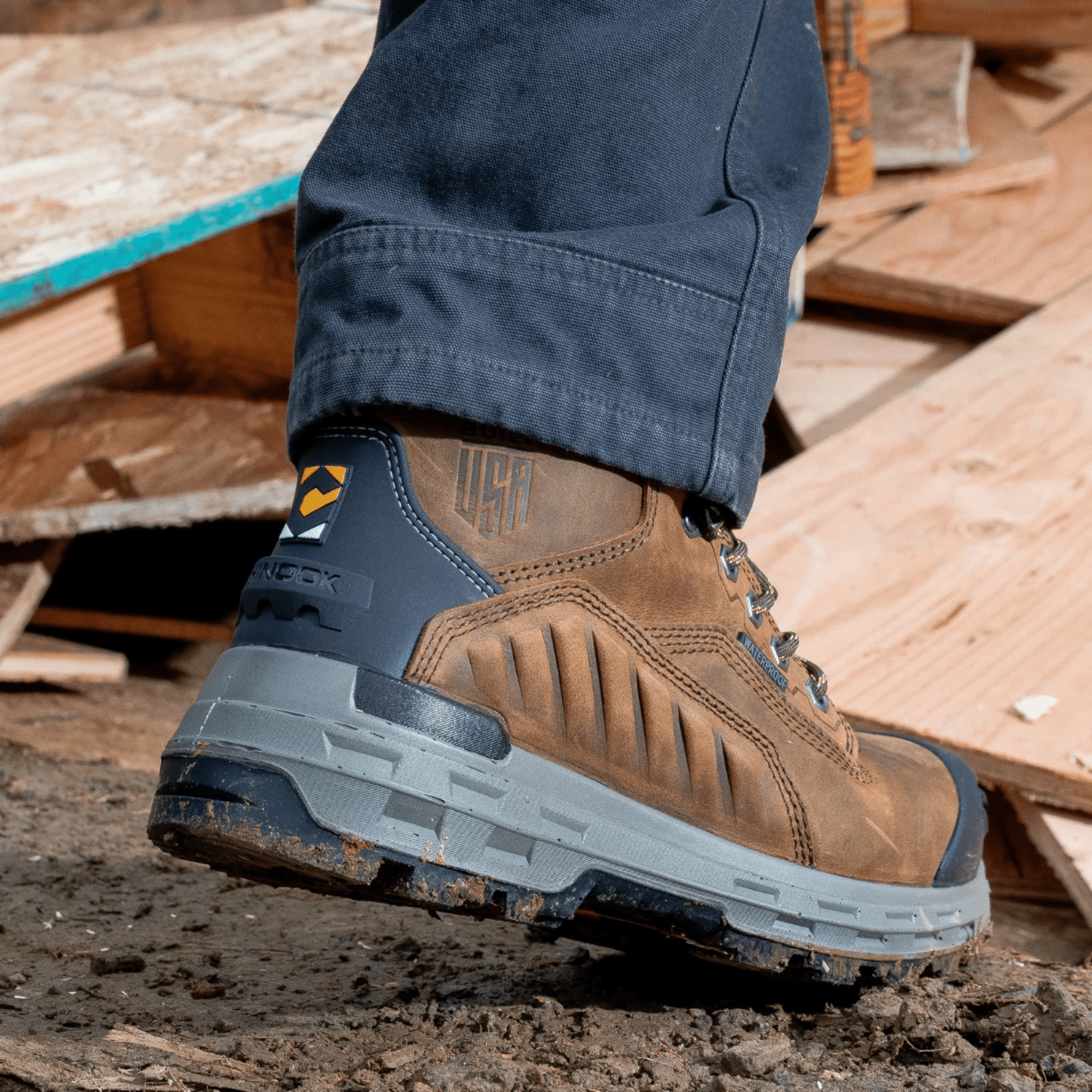 Chinook Men's Wildwood 6 Inch Waterproof Composite Toe Work Boots