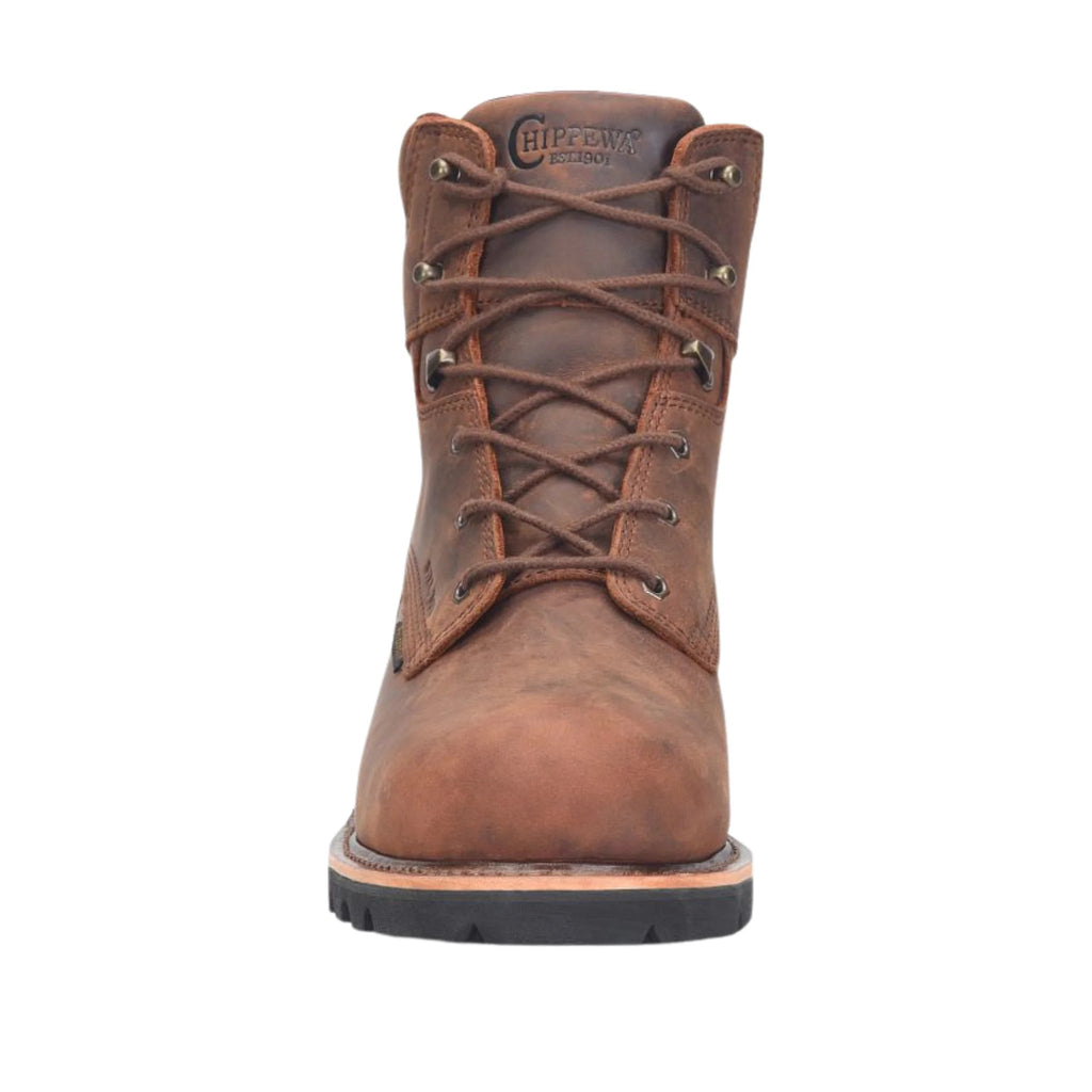 Chippewa Men's Super DNA 6 Inch Waterproof Lace Up Steel Toe Work Boots - Brown - Lenny's Shoe & Apparel