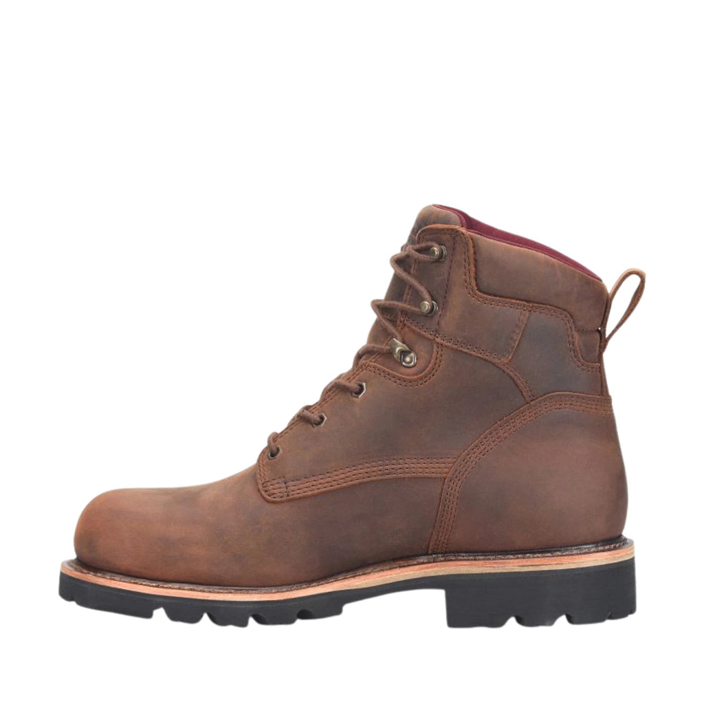 Chippewa Men's Super DNA 6 Inch Waterproof Lace Up Steel Toe Work Boots - Brown - Lenny's Shoe & Apparel