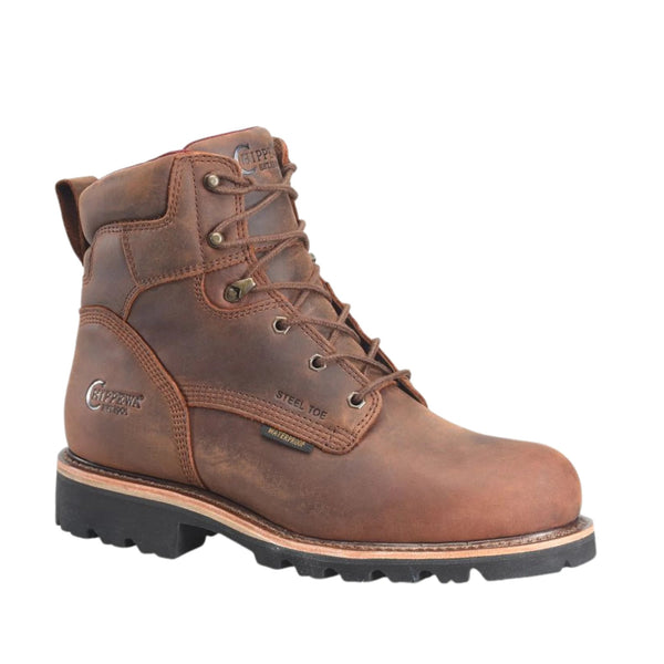 ペパーミント Chippewa Men's Super DNA 6 Inch Waterproof Lace Up Steel Toe Work