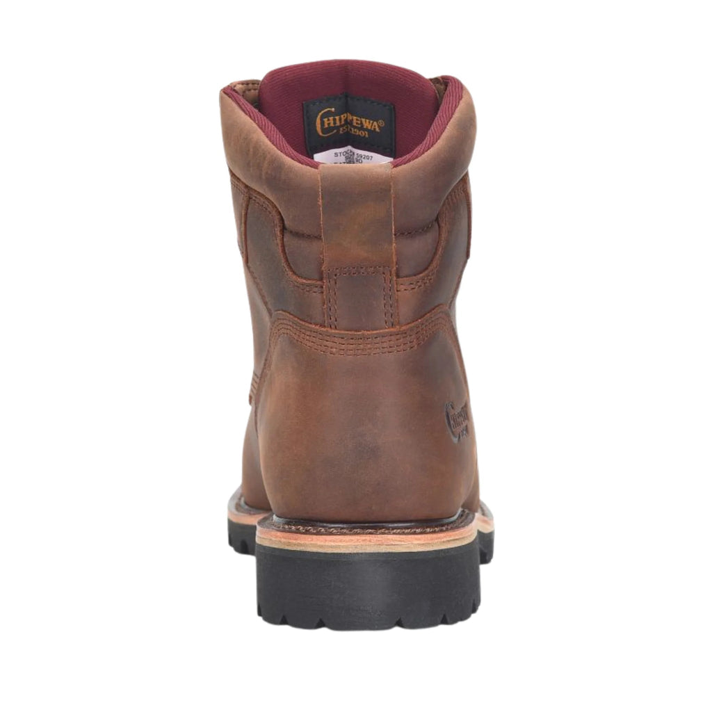 Chippewa Men's Super DNA 6 Inch Waterproof Lace Up Steel Toe Work Boots - Brown - Lenny's Shoe & Apparel