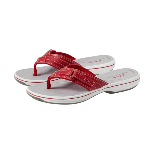 Clarks Women's Breeze Sea - Red - Lenny's Shoe & Apparel