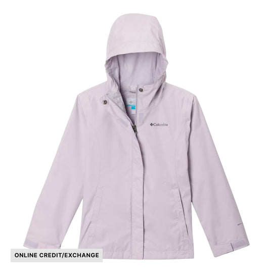 Columbia Girls' Arcadia Rain Jacket - Lavender Pearl - ONLINE CREDIT/EXCHANGE - Lenny's Shoe & Apparel