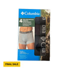 Columbia Men's 4 Pack Boxer Briefs - Grey/Red/Blue/Black - Lenny's Shoe & Apparel