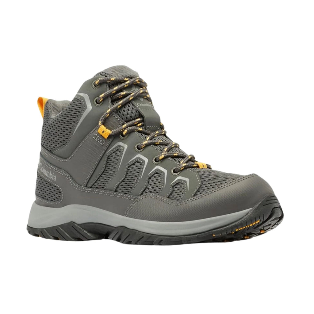 Columbia Men's Granite Trail Mid Waterproof Hiking Boots - Dark Grey/Raw Honey - Lenny's Shoe & Apparel