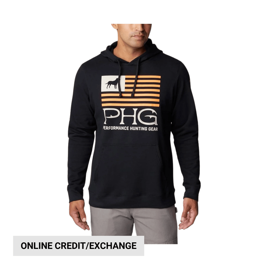 Columbia Men's PHG Hunt Star Hoodie - Black/Blaze - Lenny's Shoe & Apparel