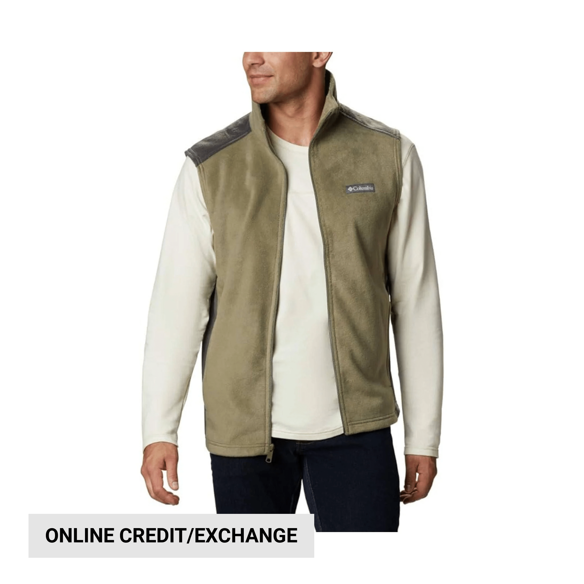 Columbia Men's Steens Mountain Fleece Vest - Stone Green – Lenny's