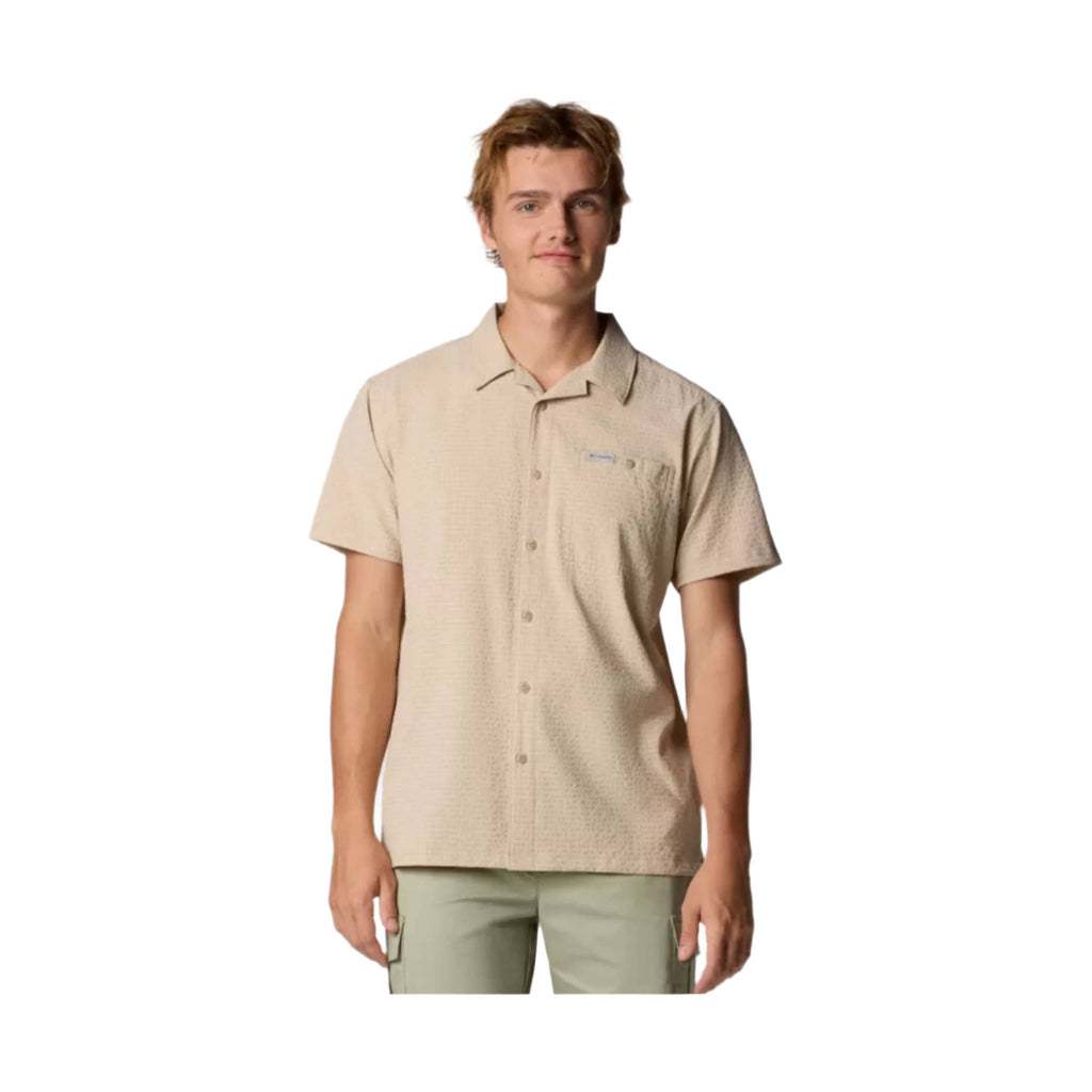 Columbia Men's Utilizer Short Sleeve Camp Shirt - Ancient Fossil - Lenny's Shoe & Apparel