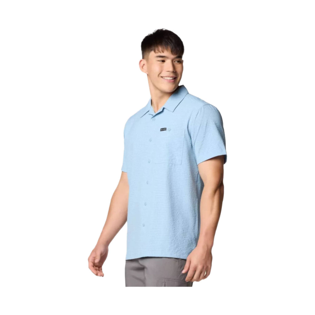 Columbia Men's Utilizer Short Sleeve Camp Shirt - Ripple Blue - Lenny's Shoe & Apparel