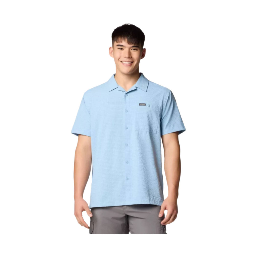 Columbia Men's Utilizer Short Sleeve Camp Shirt - Ripple Blue - Lenny's Shoe & Apparel