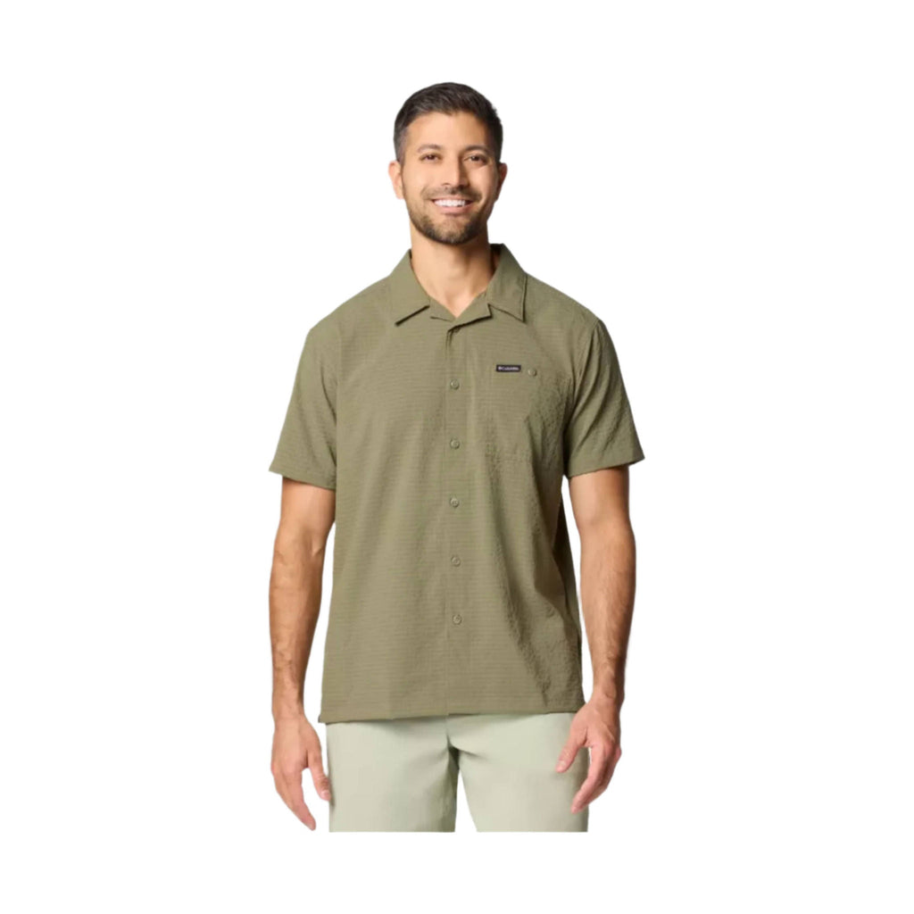 Columbia Men's Utilizer Short Sleeve Camp Shirt - Stone Green - Lenny's Shoe & Apparel
