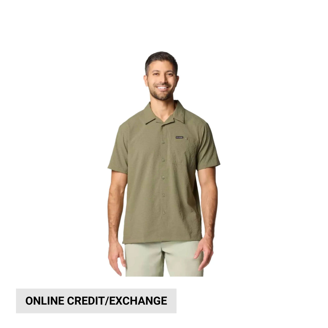 Columbia Men's Utilizer Short Sleeve Camp Shirt - Stone Green - Lenny's Shoe & Apparel