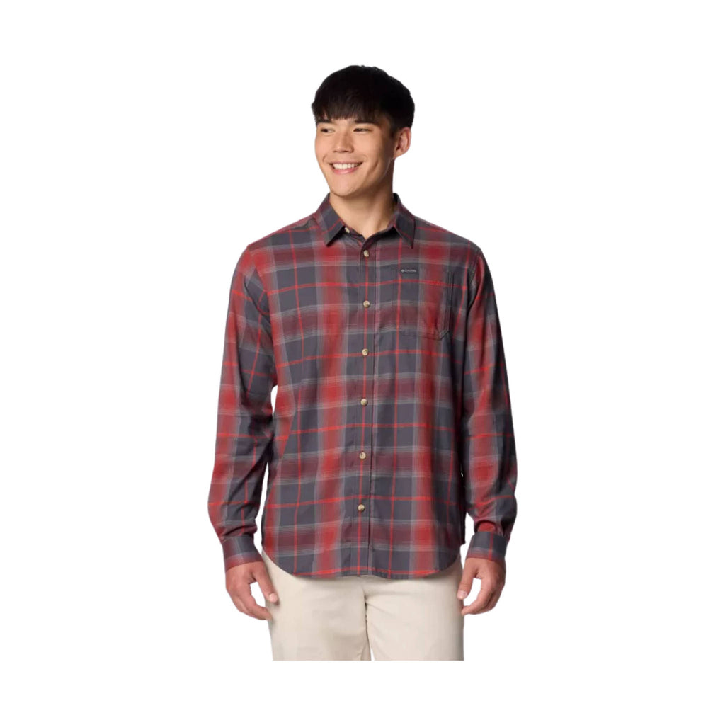 Columbia Men's Vapor Ridge III Long Sleeve Shirt - Spice Tartan Ombre - ONLINE STORE CREDIT/EXCHANGE ONLY - Lenny's Shoe & Apparel