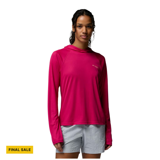 Columbia Women's PFG Tidal Tee II Hoodie - Guava Pink - FINAL SALE - Lenny's Shoe & Apparel