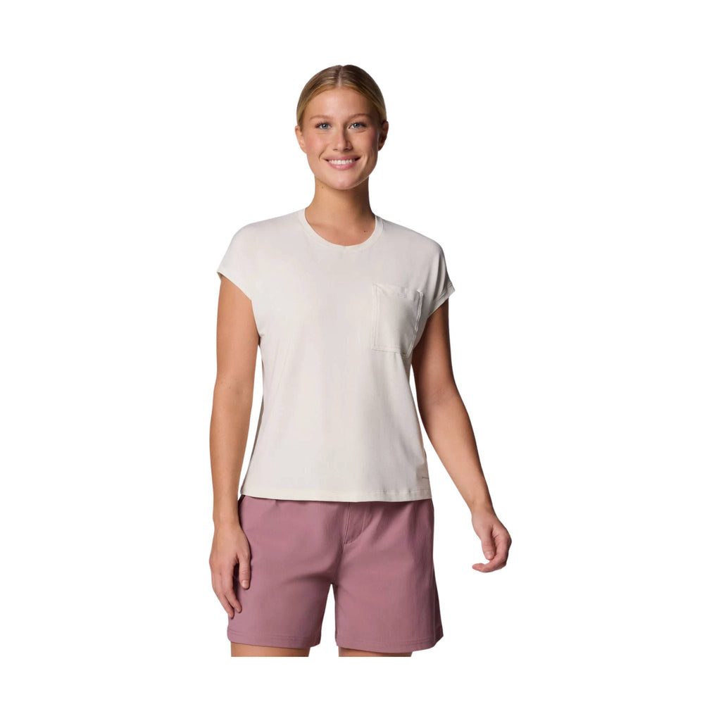 Columbia Women's Boundless Trek Short Sleeve Tee - Sea Salt - Lenny's Shoe & Apparel