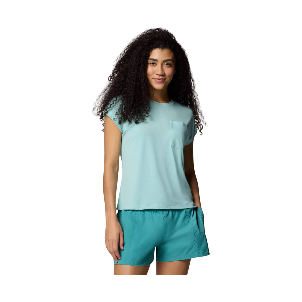 Columbia Women's Boundless Trek Short Sleeve Tee - Spray - Lenny's Shoe & Apparel