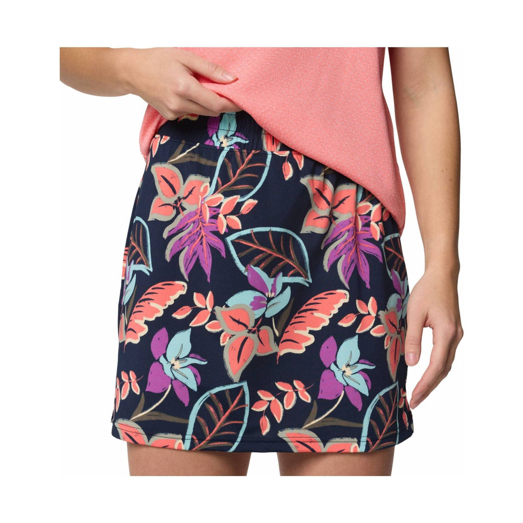 Columbia Women's Chill River Printed Skort - Hot Coral - Lenny's Shoe & Apparel