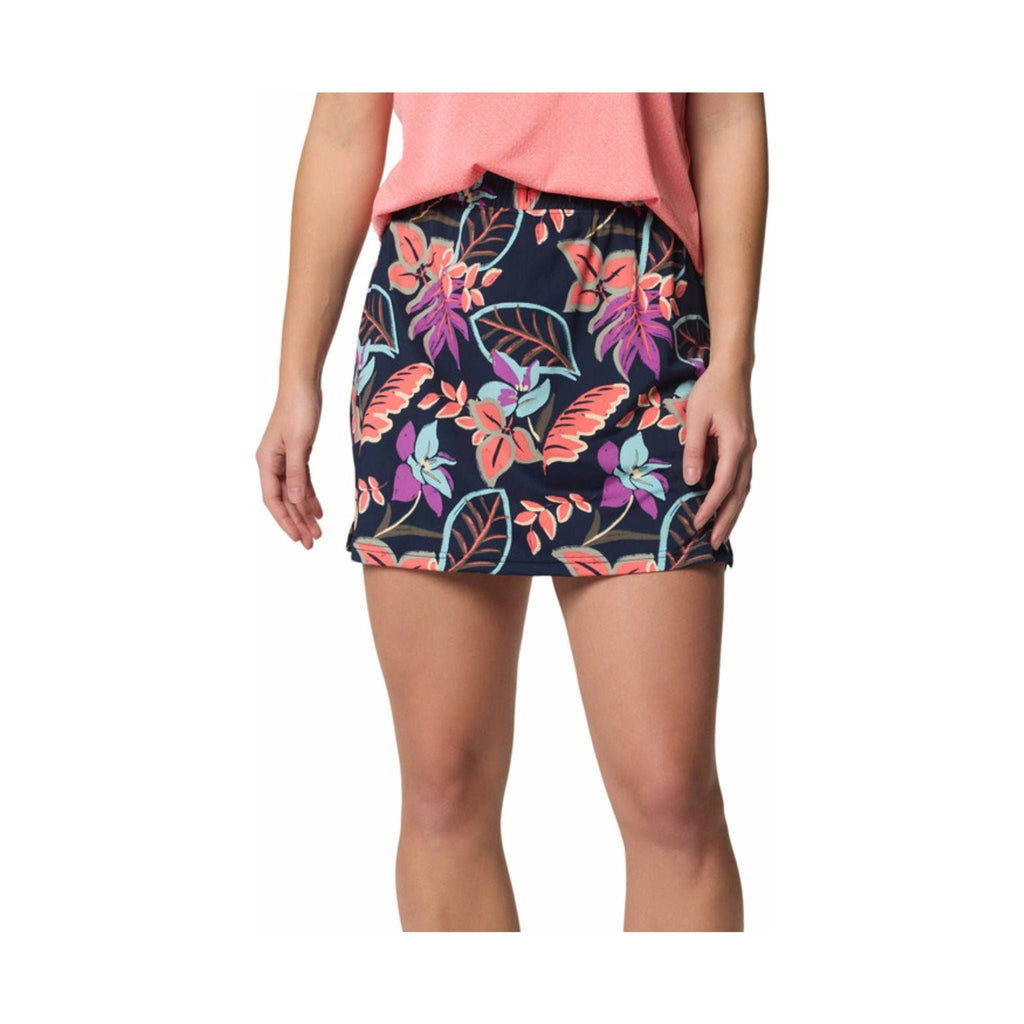 Columbia Women's Chill River Printed Skort - Hot Coral - Lenny's Shoe & Apparel